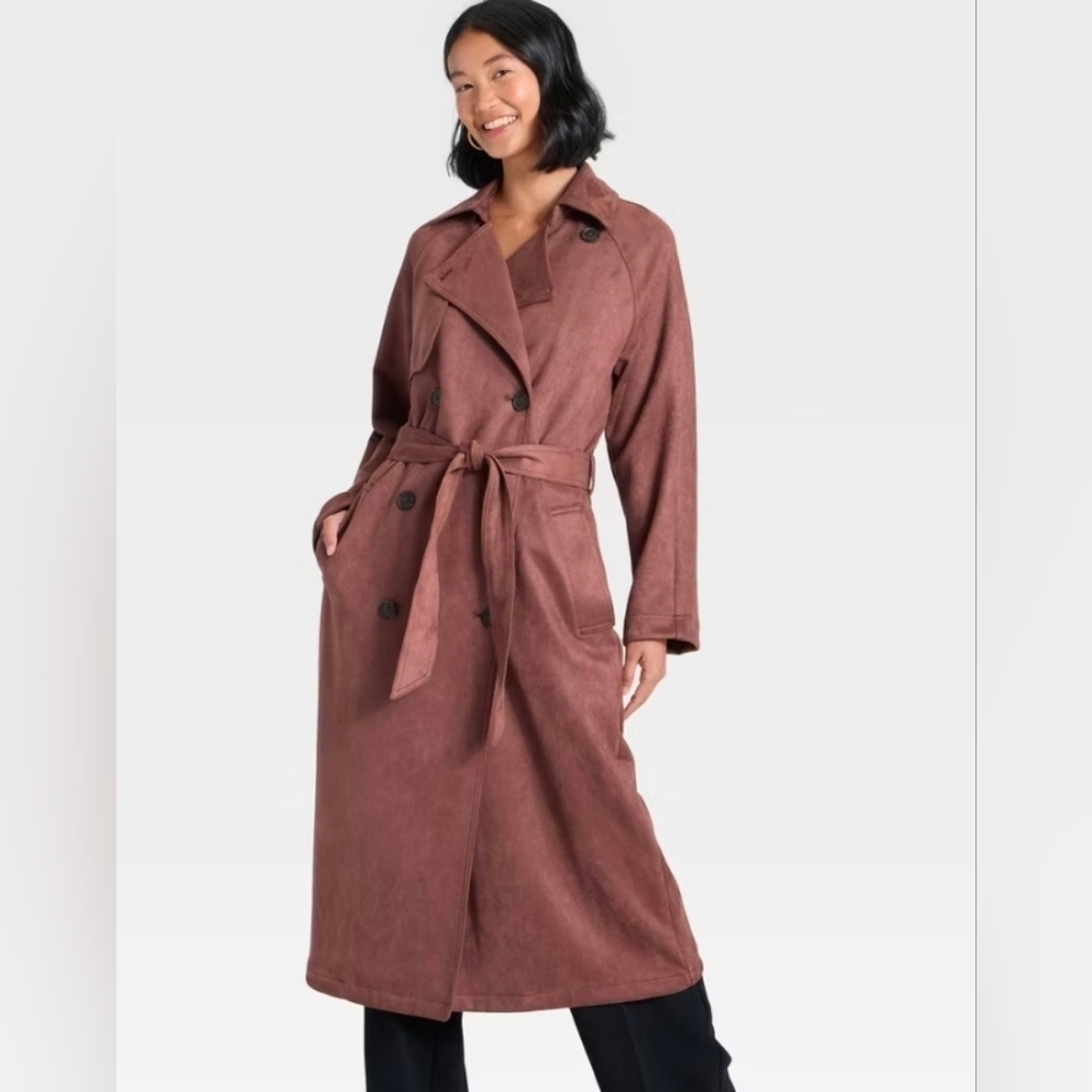a new day Women's Trench Coat - Brown